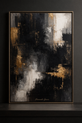 Abstract elegance with metallic accents