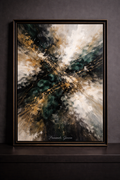 Abstract flowing forms in earthy tones