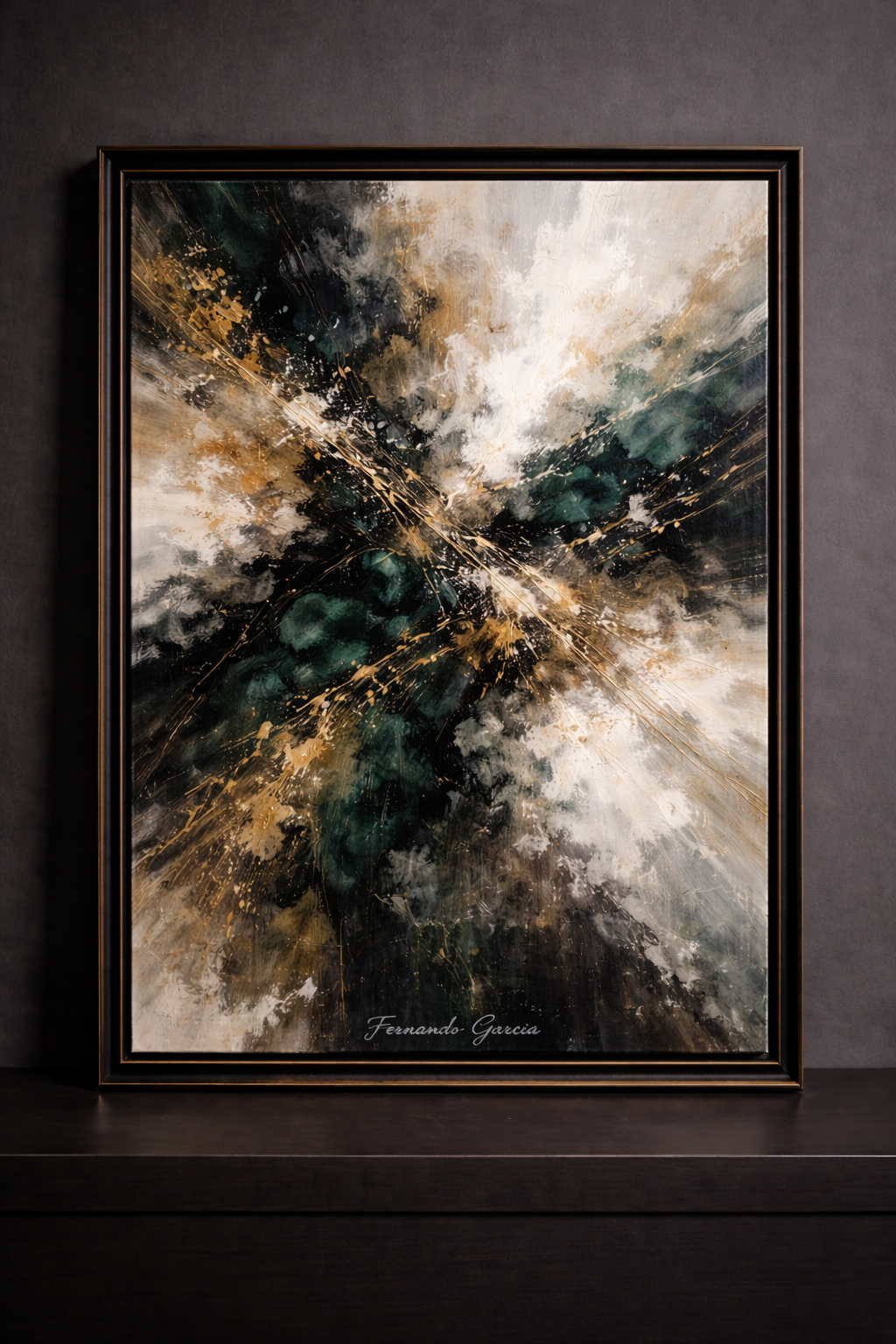 Abstract flowing forms in earthy tones
