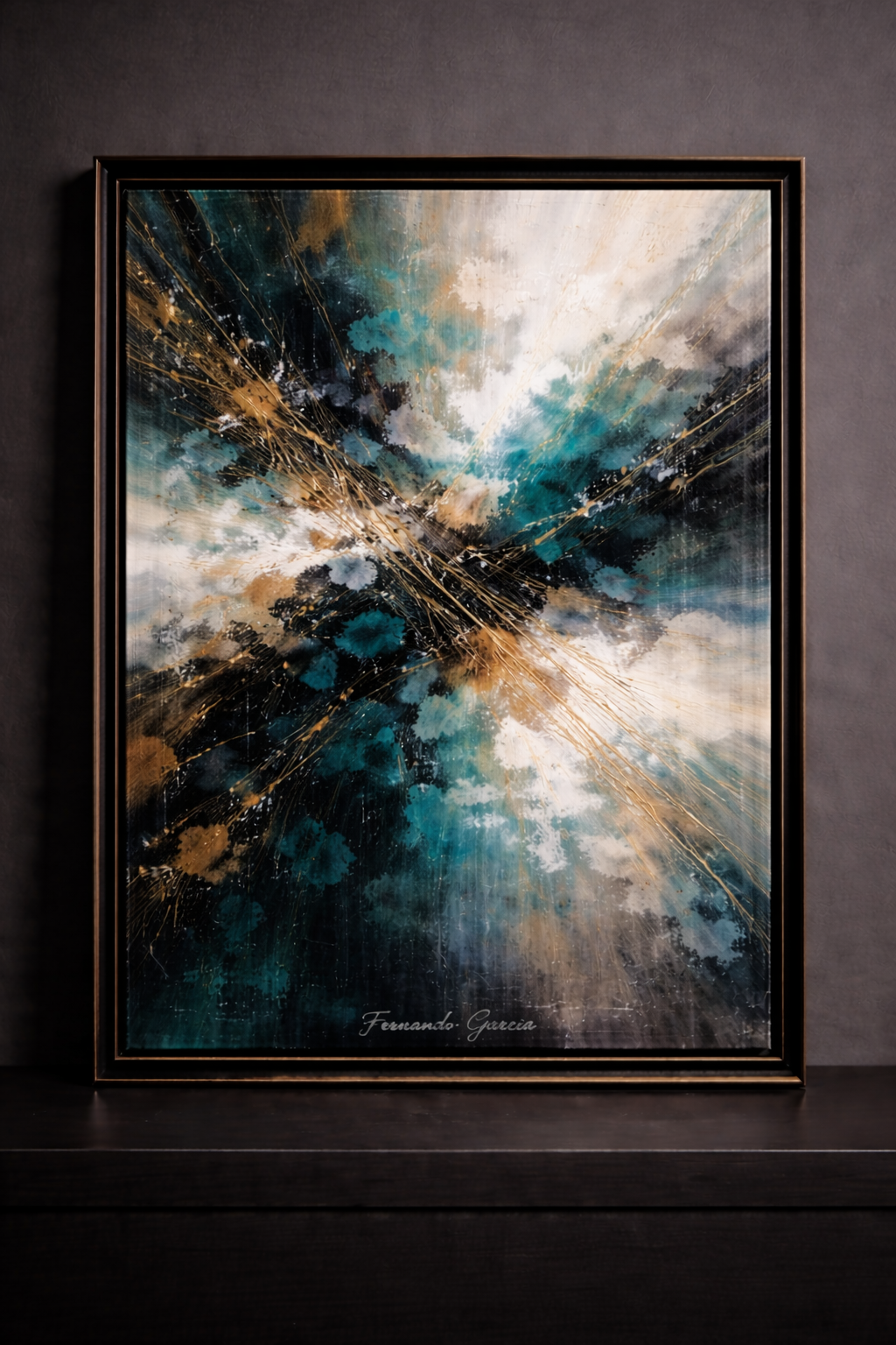 Abstract painting in vibrant hues