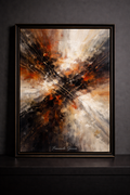 Bold abstract in warm tones