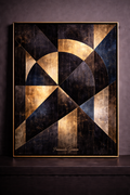 Geometric elegance in metallic gold