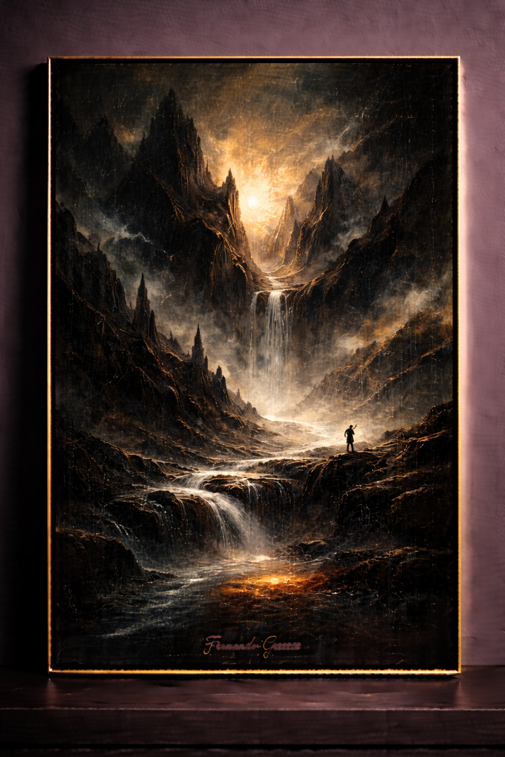 Paysage fantastique et mystérieux