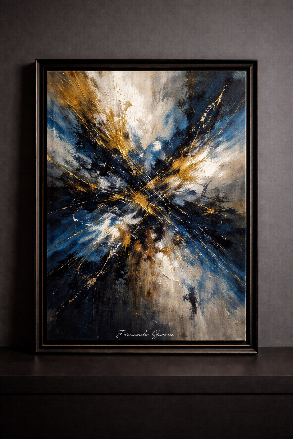 Vibrant expressionist abstract by Garcia